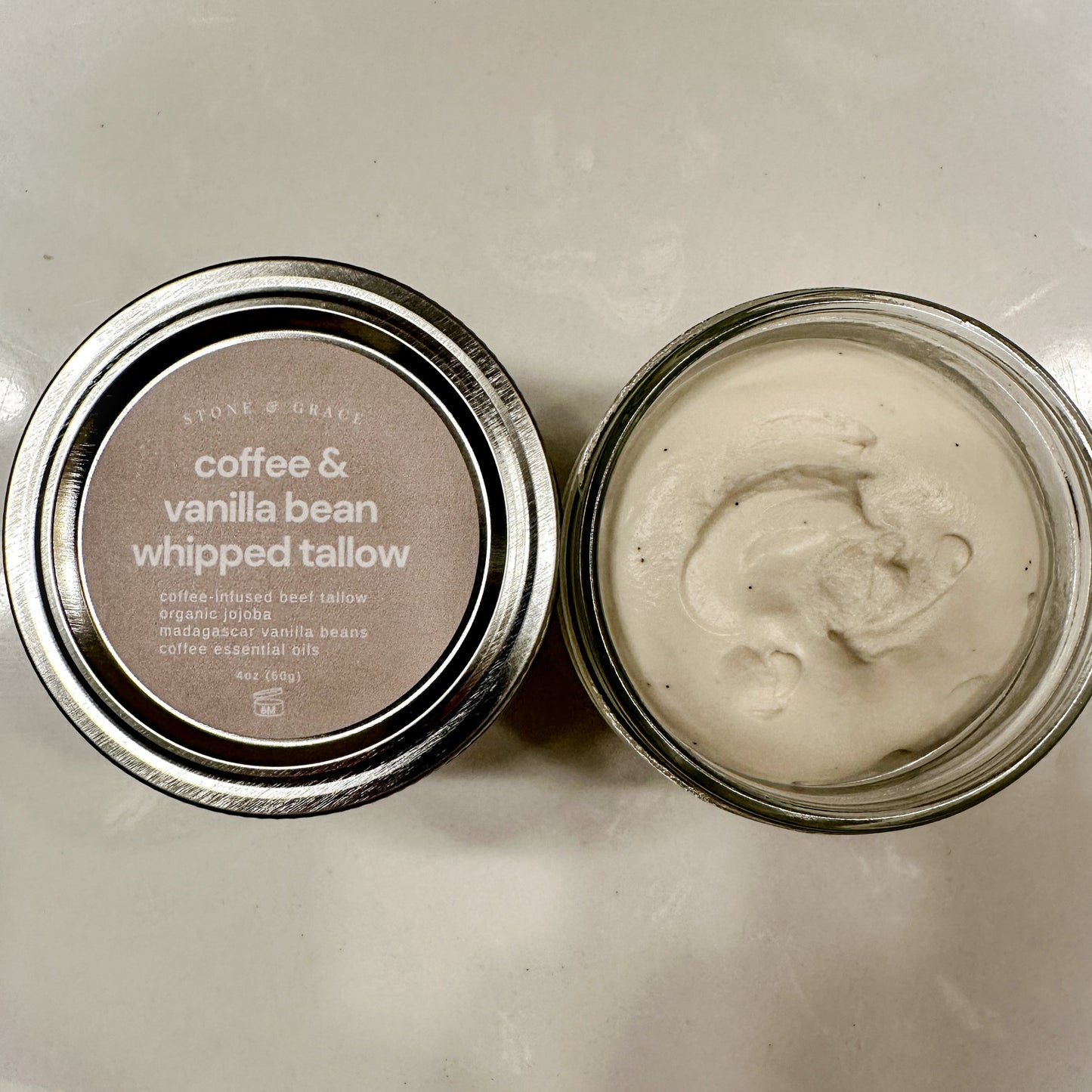 Coffee-Infused Tallow Cream
