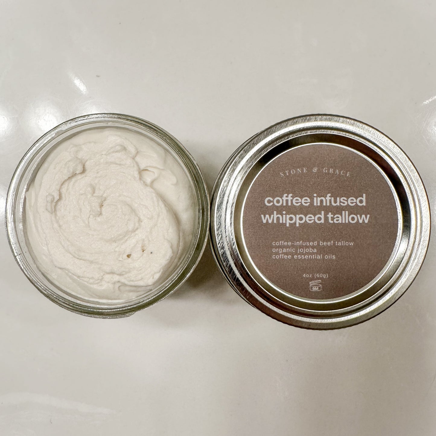 Coffee-Infused Tallow Cream