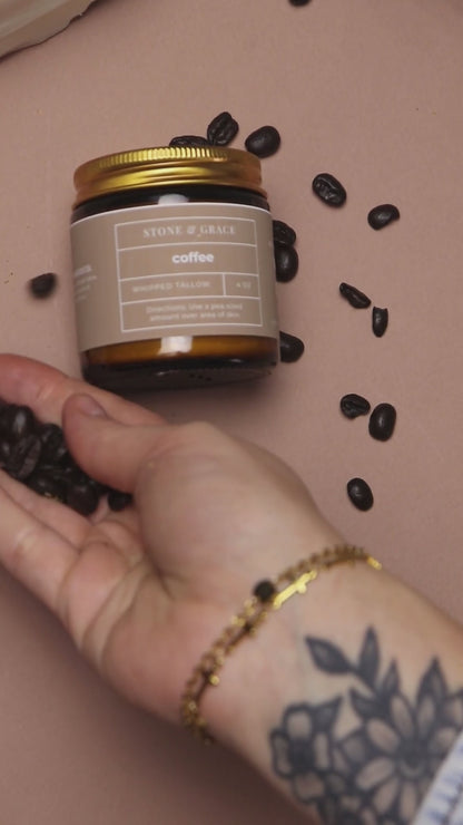 Coffee-Infused Tallow Cream